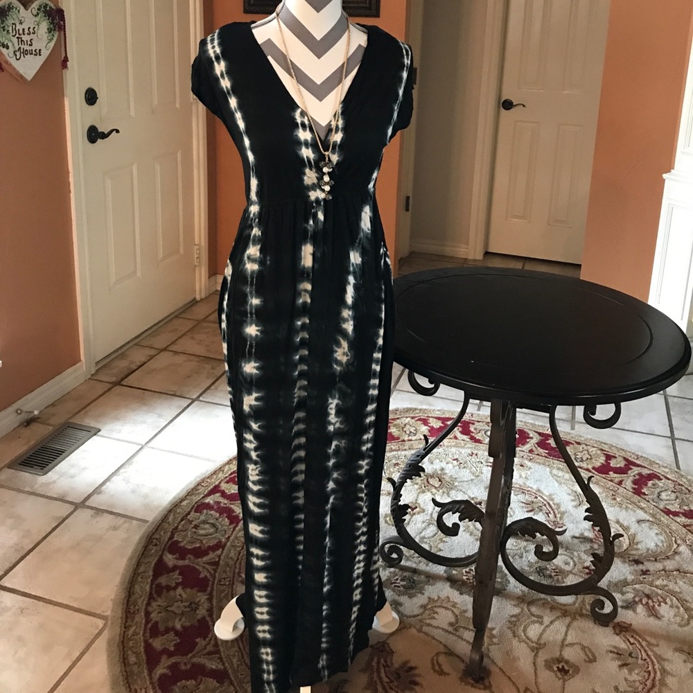 🇺🇸Pink rose petite sexy Maxi dress